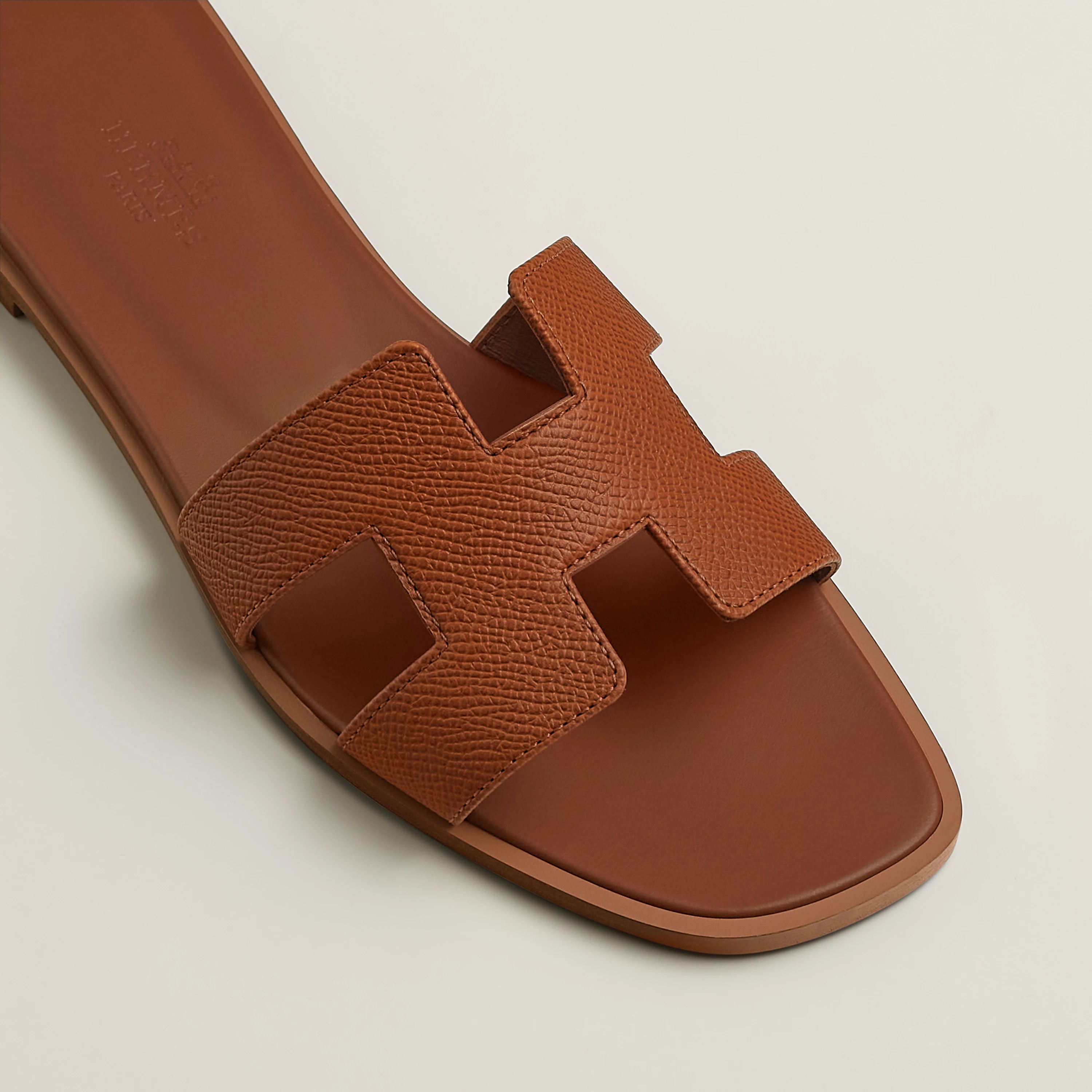 Hermes Oran Sandal in Epsom Calfskin color GOLD