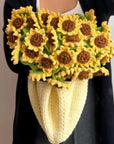 Handmade Floral Knitted Blanket bouquet