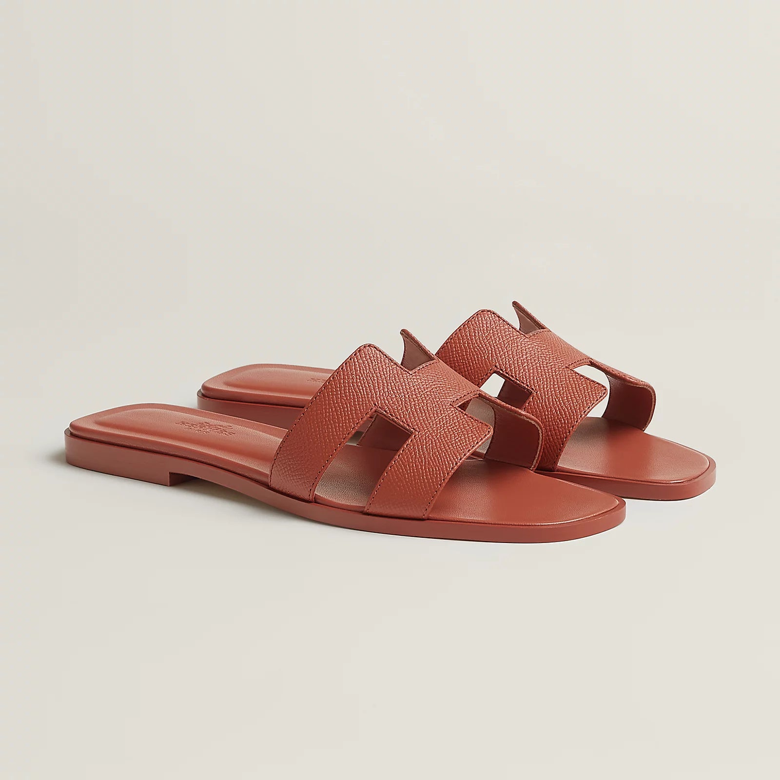 Hermes Oran Sandal in Epsom Calfskin color GOLD thetowelturban