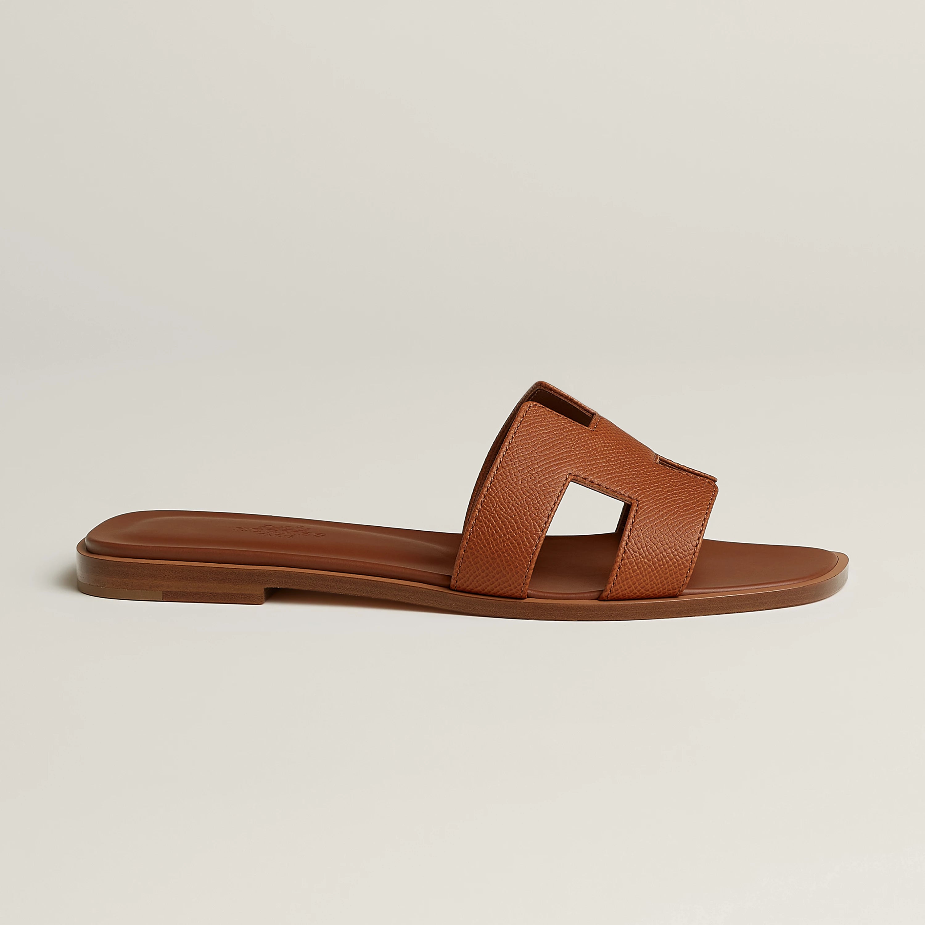 Hermes Oran Sandal in Epsom Calfskin color GOLD