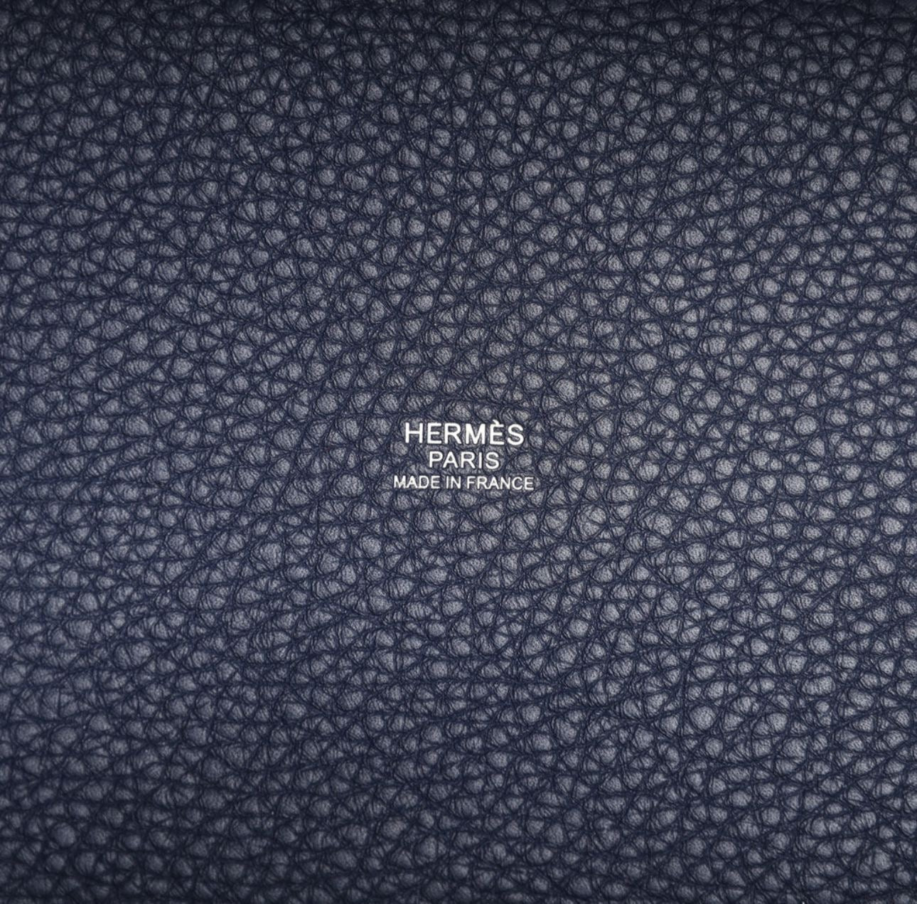 Hermes Picotin 18 Bleu Nuit Clemence Palladium Hardware