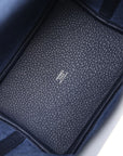 Hermes Picotin 18 Bleu Nuit Clemence Palladium Hardware